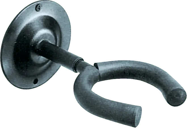 Quiklok Soporte Guitarra Pared Recto Negro Acero Montaje Pared Carga Máxima 12.5 kg