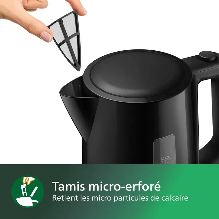 Philips Hervidor de agua HD9318/20 Diario 1.7L Negro
