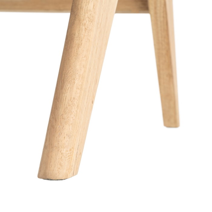 Sillón Beige Tejido-Madera Salón 74 X 76 X 85 cm