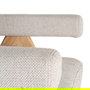 Sillón Beige Tejido-Madera Salón 74 X 76 X 85 cm