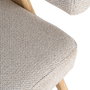 Sillón Beige Tejido-Madera Salón 74 X 76 X 85 cm