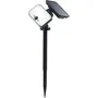 Brilliant BRI4004353437816 Foco exterior LED y solar con detector, Plástico y vidrio, 4 W, Negro
