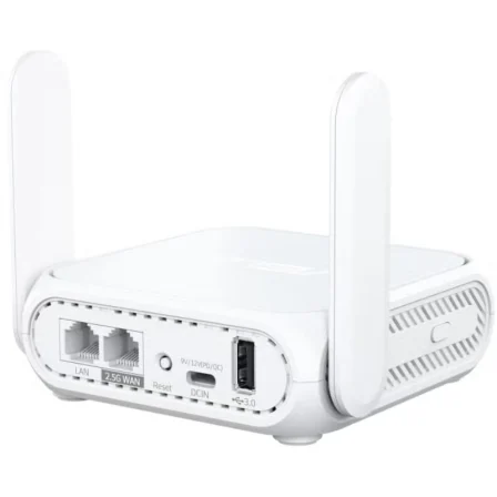Asus RT-BE58 Go Router de Viaje WiFi 7 Doble Banda 3600Mbps 2.4GHz 5GHz 2 Antenas 90IG09Q0-MO3C00