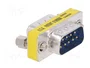 Digitus Mini Cambiador de Género D-Sub9 M/M Plata