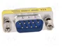 Digitus Mini Cambiador de Género D-Sub9 M/M Plata