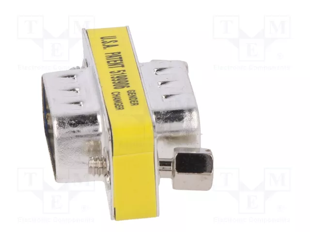 Digitus Mini Cambiador de Género D-Sub9 M/M Plata