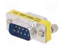 Digitus Mini Cambiador de Género D-Sub9 M/M Plata