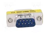 Digitus Mini Cambiador de Género D-Sub9 M/M Plata