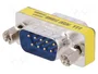 Digitus Mini Cambiador de Género D-Sub9 M/M Plata
