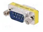 Digitus Mini Cambiador de Género D-Sub9 M/M Plata