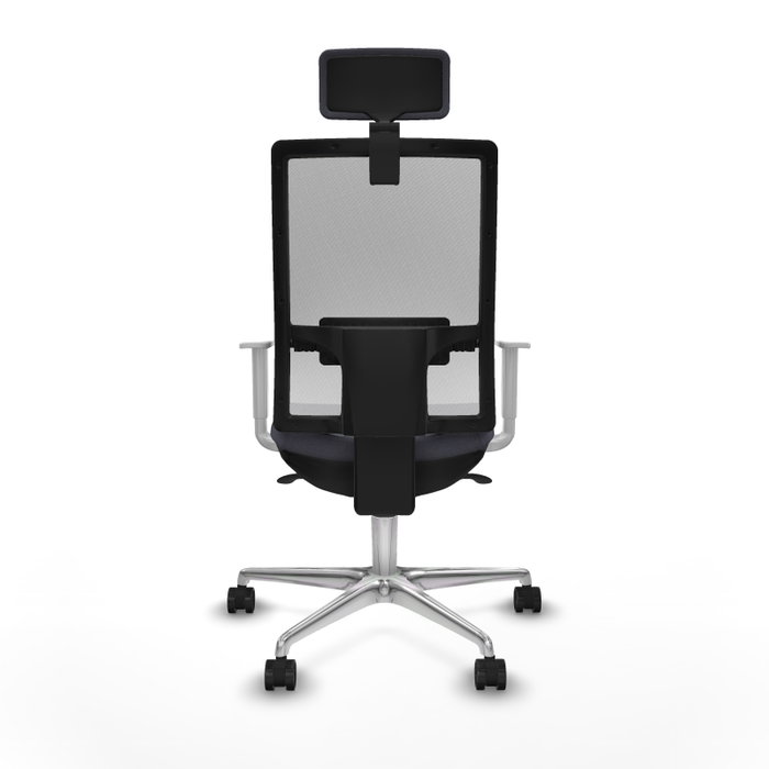 PIQUERAS Y CRESPO Silla de oficina Horna con mecanismo Sincro, Gris oscuro y Blanco PIQUERAS Y CRESPO Silla de oficina Horna con mecanismo Sincro, Gris oscuro y Blanco