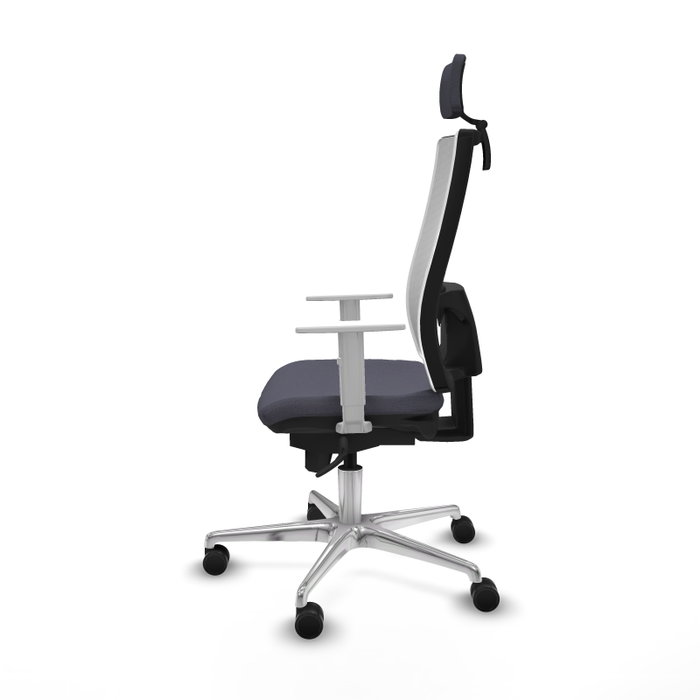 PIQUERAS Y CRESPO Silla de oficina Horna con mecanismo Sincro, Gris oscuro y Blanco PIQUERAS Y CRESPO Silla de oficina Horna con mecanismo Sincro, Gris oscuro y Blanco