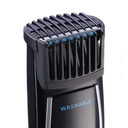 CORTABARBAS BABYLISS E856E - CUCHILLAS ACERO INOX - AFILADO 3D - 18 POSICIONES DE CORTE - 1MM PRECISIÓN - 60 MIN AUTONOMÍA CON/SIN CABLE - LAVABLE