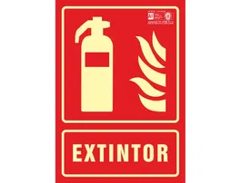 Syssa Señal Extintor PVC Fotoluminiscente 210x297 mm Señales Informativas
