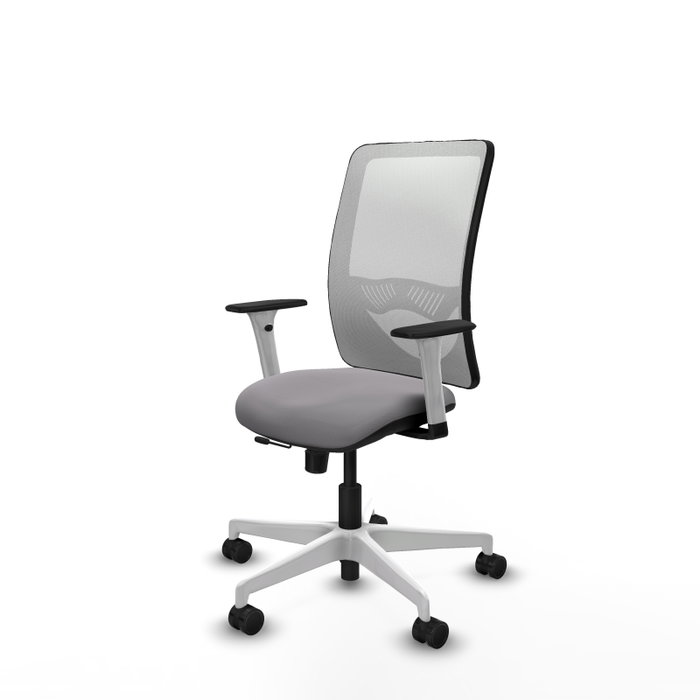 PIQUERAS Y CRESPO Silla de oficina Zulema Gris y Blanca