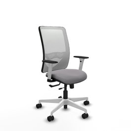 PIQUERAS Y CRESPO Silla de oficina Zulema Gris y Blanca