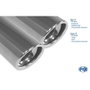 Fox Silenciador de Escape Trasero Derecho-Izquierdo Audi A4/A5 B8 2.0 TFSI (2007-) FXAU120584-152 - Homologación ECE