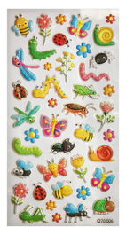 Stickers Grupo Global Gift Bolsa 1H Tweeny Foamy Insectos Glitter