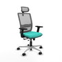 PIQUERAS Y CRESPO Silla de oficina Haches Turquesa y Gris