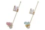 DKD Home Decor Juguete de Madera Surtido 14x10x55 cm. en Rosa y Azul