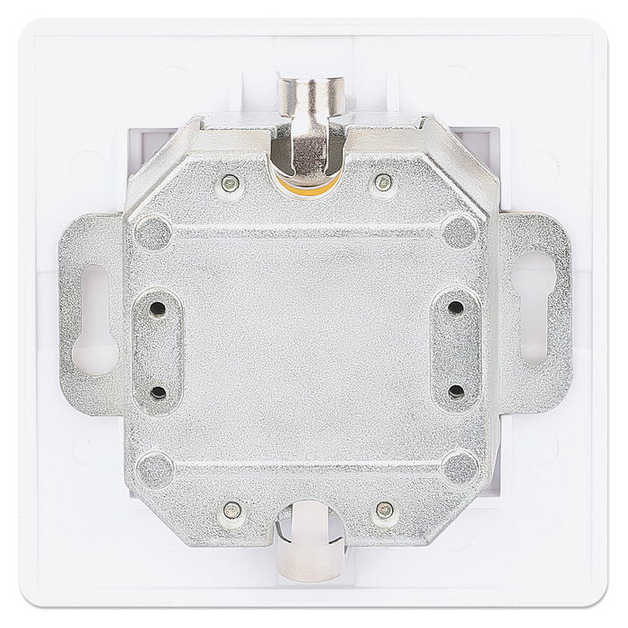 Intellinet 771917 Caja de Pared RJ45 Cat6a STP 10G 2 Puertos 500 MHz para Cableado Estructurado - Blanco