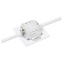 Intellinet 771917 Caja de Pared RJ45 Cat6a STP 10G 2 Puertos 500 MHz para Cableado Estructurado - Blanco