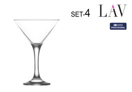 LAV Set de 4 copas de cóctel Misket 175cc