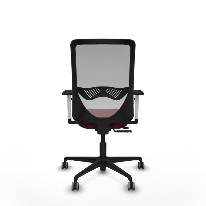 PIQUERAS Y CRESPO Silla de oficina Zulema Sincro/Traslack Granate y Gris