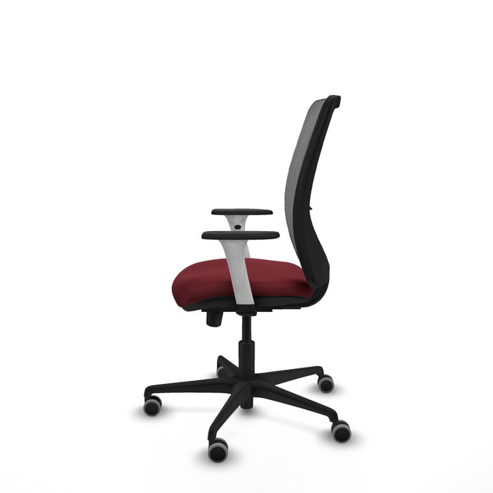 PIQUERAS Y CRESPO Silla de oficina Zulema Sincro/Traslack Granate y Gris