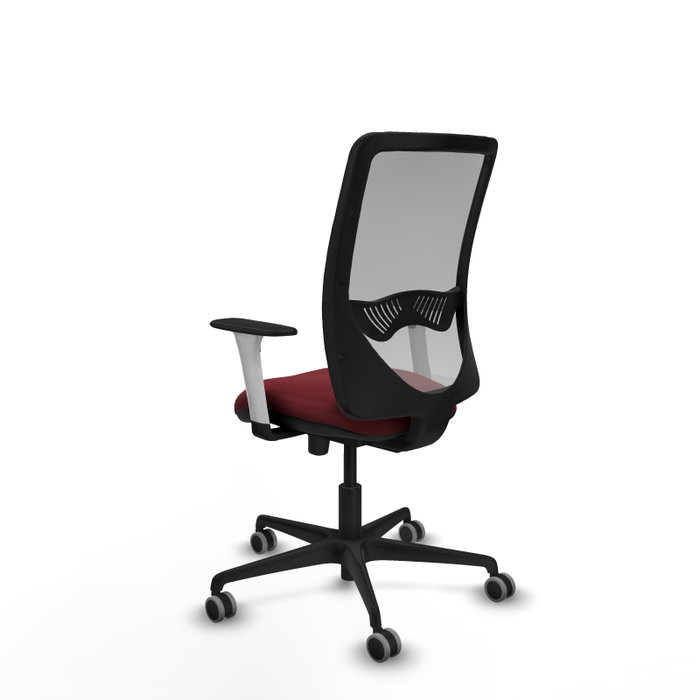 PIQUERAS Y CRESPO Silla de oficina Zulema Sincro/Traslack Granate y Gris