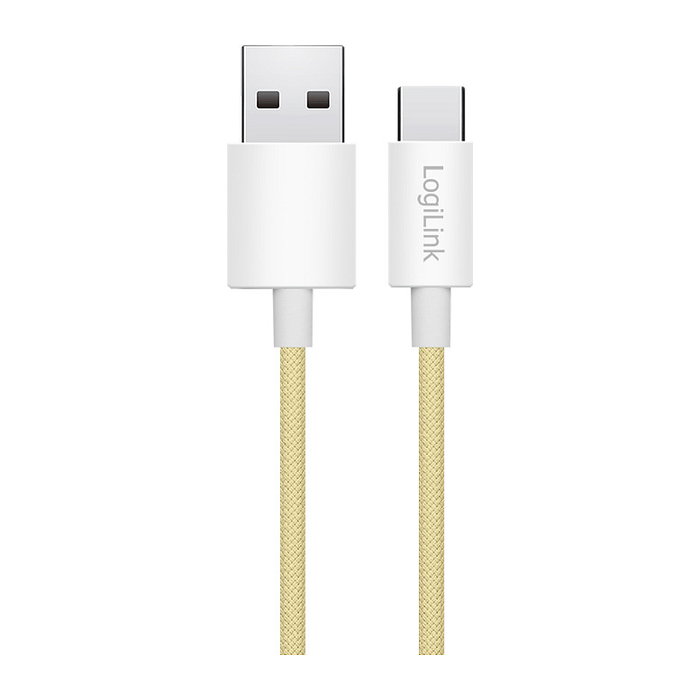 LogiLink Cable USB 2.0 Tipo-C, A/M a C/M, 1 m, Amarillo