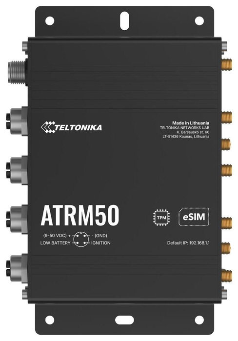 Teltonika ATRM50 Router 5G con conectores M12 y Dual SIM/eSIM