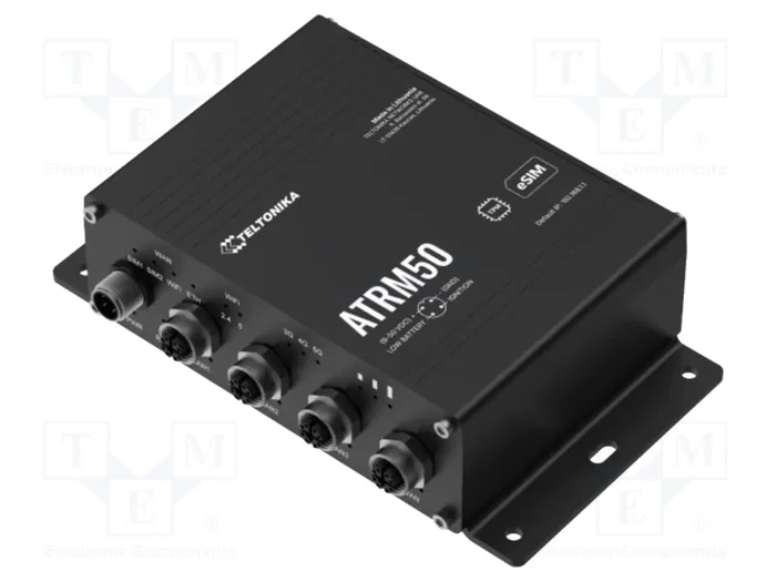 Teltonika ATRM50 Router 5G con conectores M12 y Dual SIM/eSIM