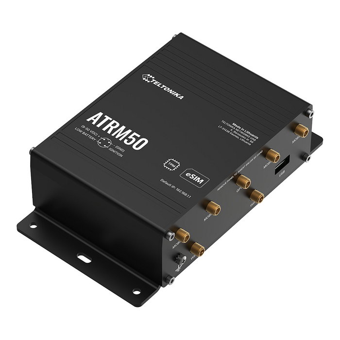 Teltonika Router Industrial ATRM50 5G Transport con Wi-Fi 5 (802.11ac), Dual SIM, 7 Antenas, Cumple EN 45545-2 y EN 50155 Teltonika Router Industrial ATRM50 5G Transport con Wi-Fi 5 (802.11ac), Dual SIM, 7 Antenas, Cumple EN 45545-2 y EN 50155
