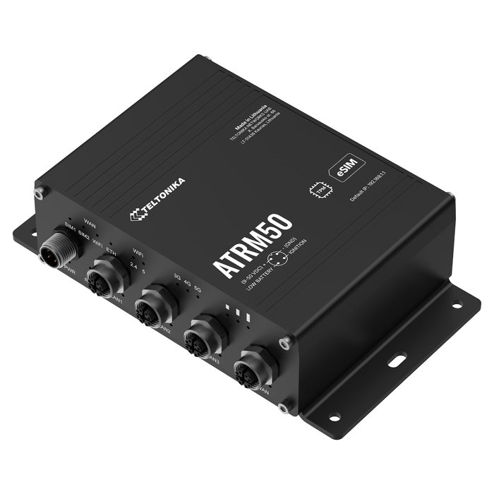 Teltonika Router Industrial ATRM50 5G Transport con Wi-Fi 5 (802.11ac), Dual SIM, 7 Antenas, Cumple EN 45545-2 y EN 50155 Teltonika Router Industrial ATRM50 5G Transport con Wi-Fi 5 (802.11ac), Dual SIM, 7 Antenas, Cumple EN 45545-2 y EN 50155