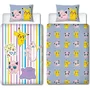 Pokemon POK3700891714327 Juego de Cama Reversible Pikachu, Mew, Togepi, Jigglypuff y Ditto Microfibra 140 x 200 cm + Funda 63 x 63 cm