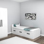 Hanah Home Somier Akser Blanco 91x71.5x193.6 cm