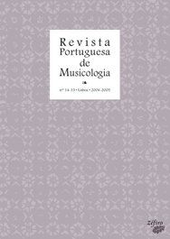 REVISTA PORTUGUESA DE MUSICOLOGIA - NºS 14-15, VV.AA. - ZEFIRO EDIÇOES