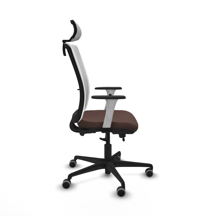 PIQUERAS Y CRESPO Silla de oficina Haches Marrón oscuro y Blanco PIQUERAS Y CRESPO Silla de oficina Haches Marrón oscuro y Blanco