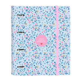 Carpeta de anillas Vicky Martín Berrocal Paraíso Azul Rosa 27 x 32 x 3.5 cm