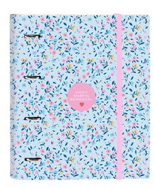 Carpeta de anillas Vicky Martín Berrocal Paraíso Azul Rosa 27 x 32 x 3.5 cm