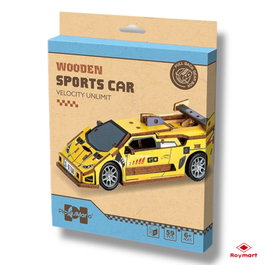 ROYMART Puzzle de madera de coche de carreras de 59 piezas