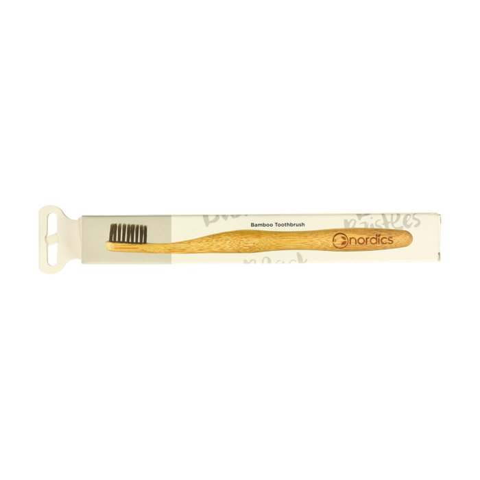 Nordics Cepillo Dental de Bambú con Carbón Binchotan Nordics Cepillo Dental de Bambú con Carbón Binchotan