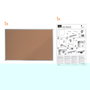 Nobo Tablero de anuncios de corcho Essence marco aluminio 1500x1000 mm