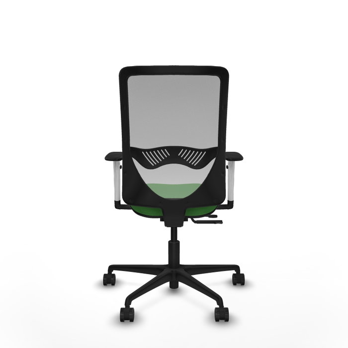 PIQUERAS Y CRESPO Silla de oficina Zulema con mecanismo Sincro/Traslack Verde y Gris