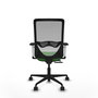 PIQUERAS Y CRESPO Silla de oficina Zulema con mecanismo Sincro/Traslack Verde y Gris