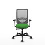 PIQUERAS Y CRESPO Silla de oficina Zulema con mecanismo Sincro/Traslack Verde y Gris