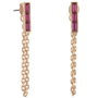 Adore Elegance Pendientes con Cristales Swarovski Rosa 3cm