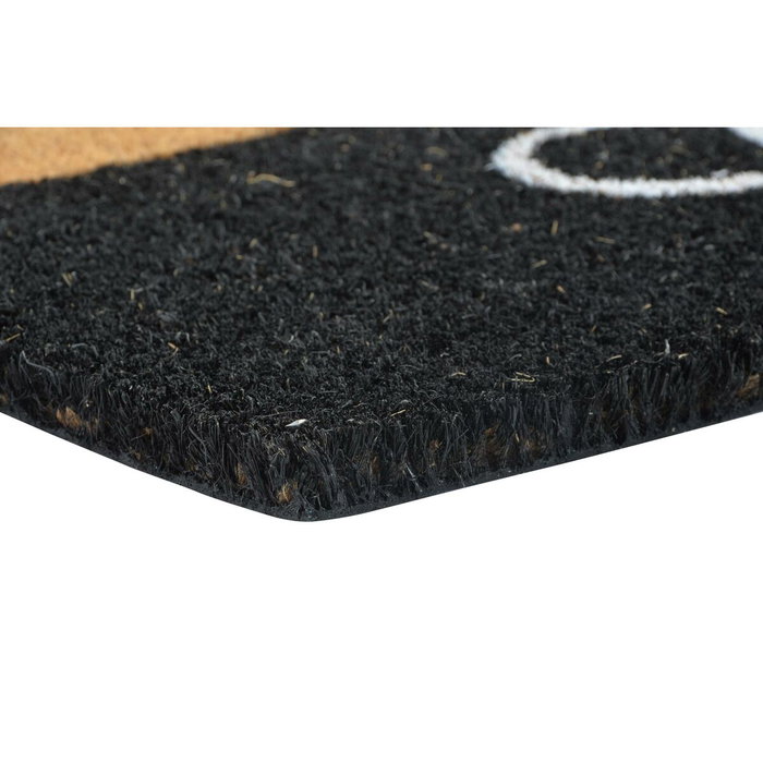 DKD Home Decor Set de 2 Felpudos de Fibra de Coco y Goma 75x45x1,5 cm