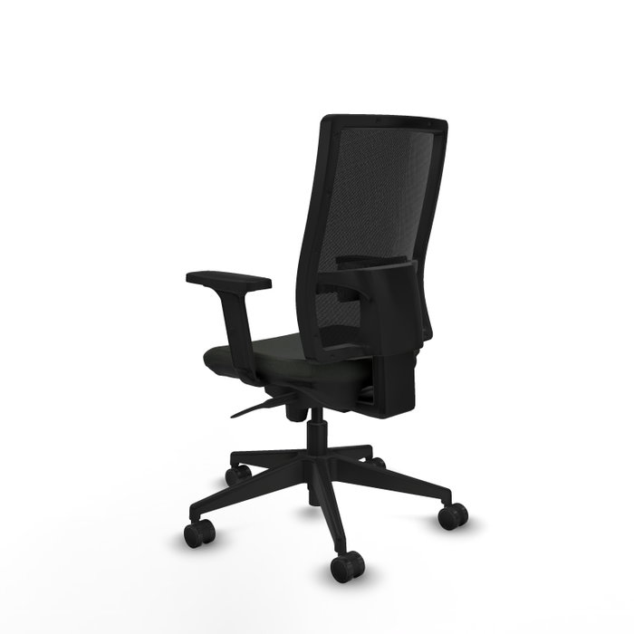 PIQUERAS Y CRESPO Silla de oficina Horna con mecanismo Sincro y brazos 2D, Negro